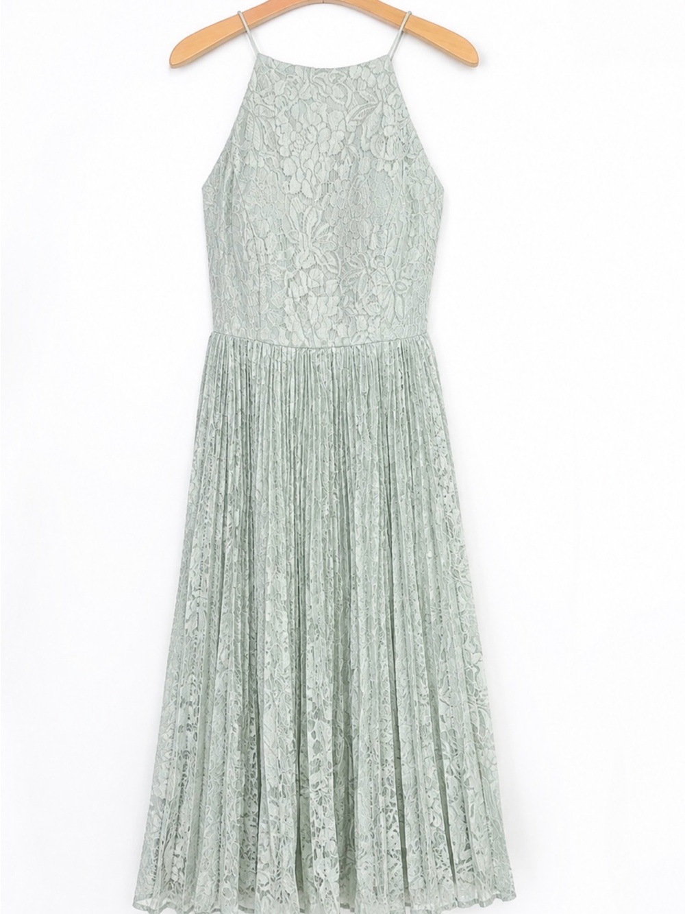 ASOS Pale Mint Lace Midi Dress